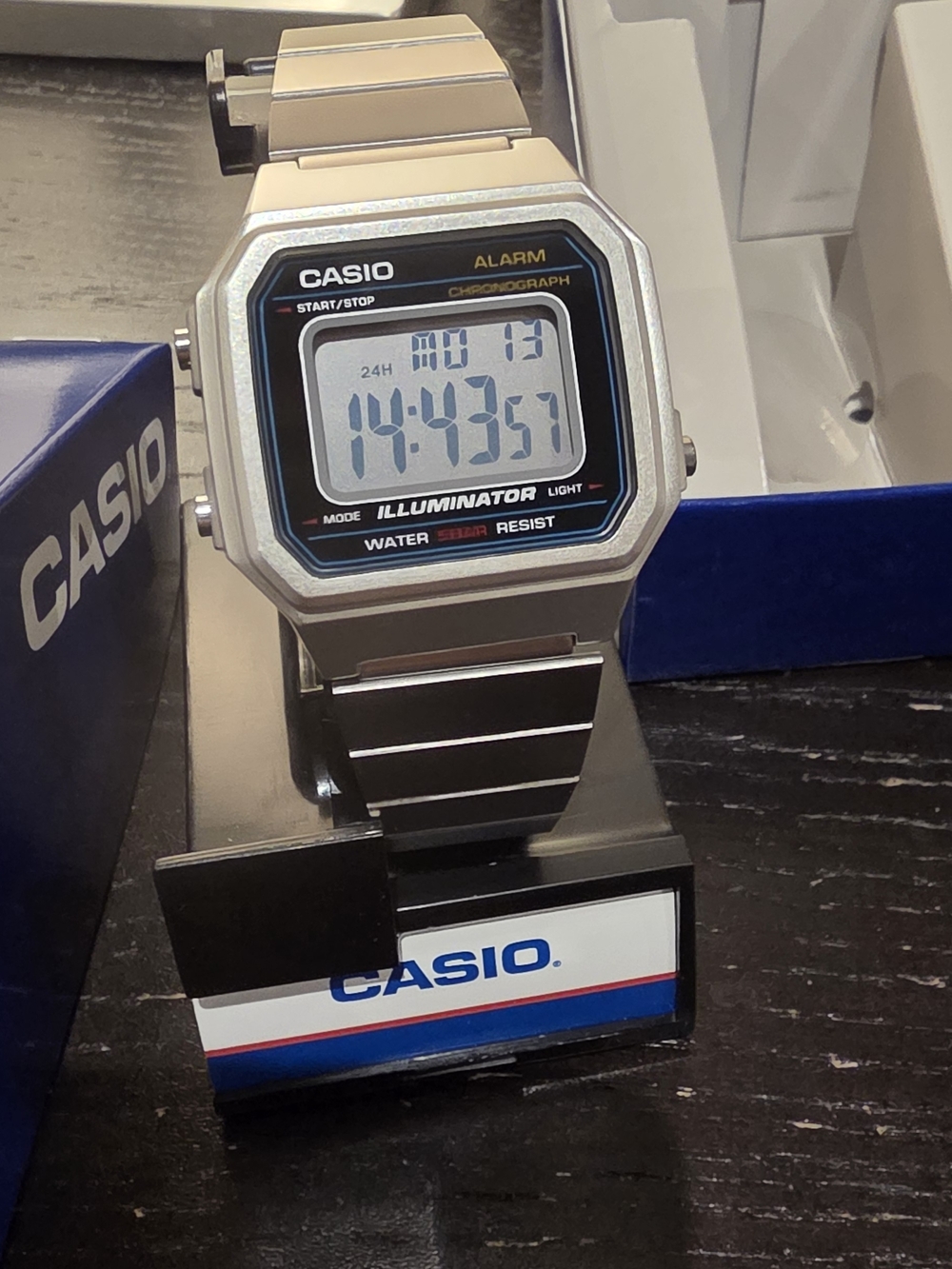 Casio Classic Digital Display Quartz Silver Digital Watch